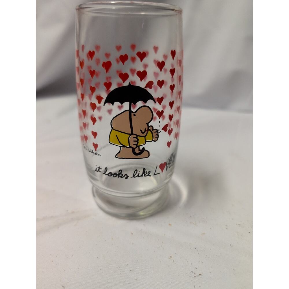 Vintage Hello world! Ziggy 1979 Tom Wilson Glass 5.5”